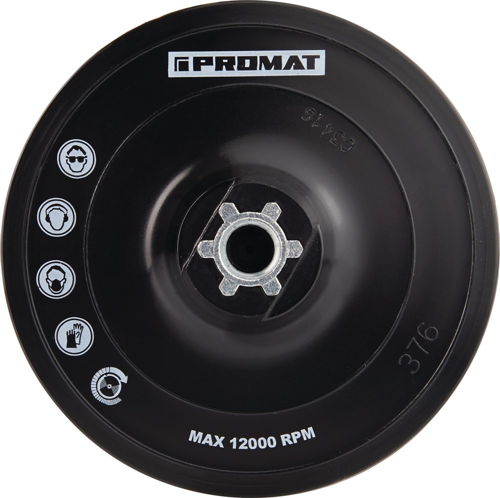 PROMAT steunschijf d. 125 mm m14 vastklittend