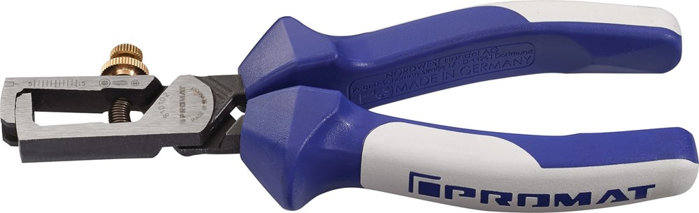 TECWERK striptang din iso 5743 totale l.160mm kop gepolijst met spiraalveer met veer m.2-componenten handgrepen