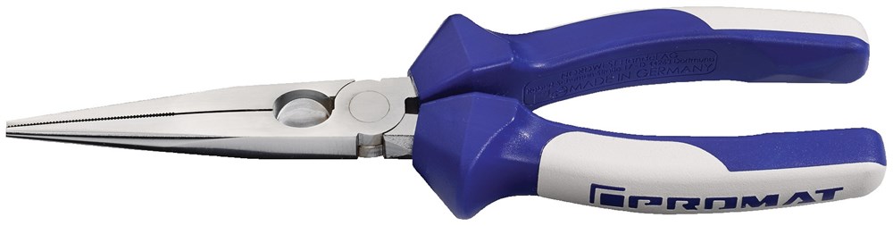 TECWERK vlakrondbektang din iso 5745 l. 200 mm poliert recht 2-componenten mantel