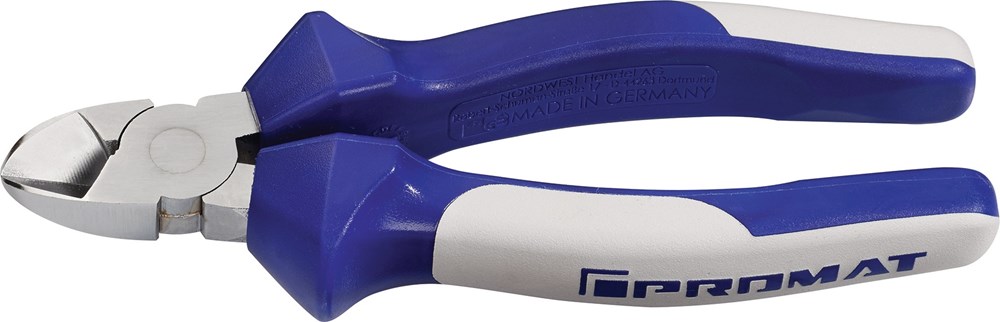 TECWERK Zijsnijtang din iso5749 l. 180 mm verchroomde kop 2-componenten mantel