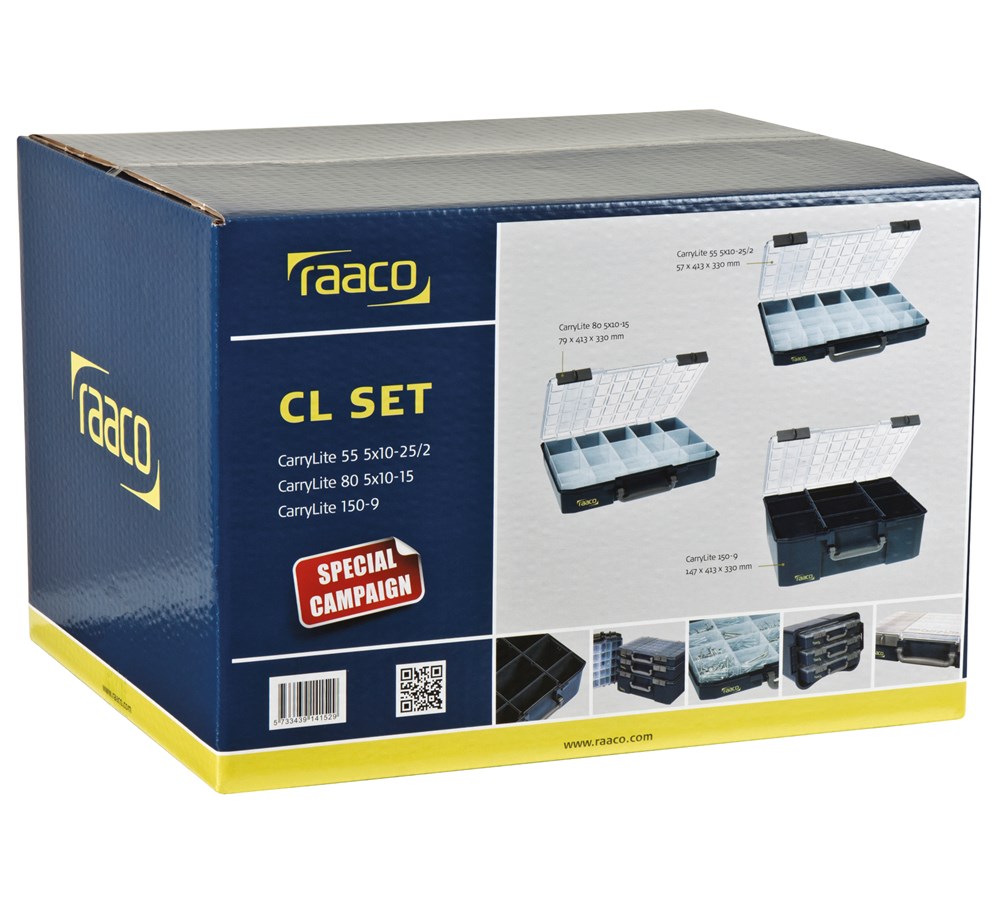 RAACO assortimentsdoos carrylite-set van 3