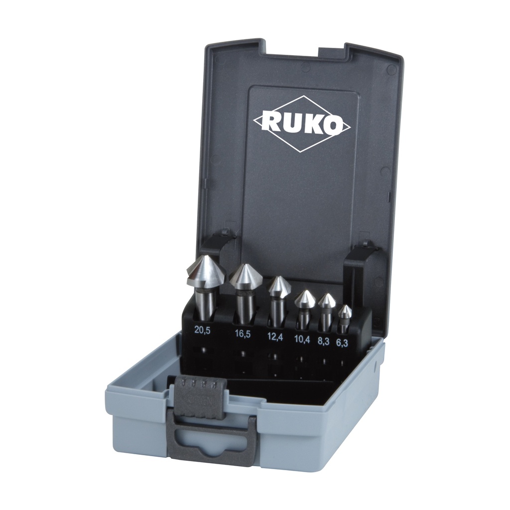 RUKO verzinkborenset hss 6.3-20.5mm (6-dlg)