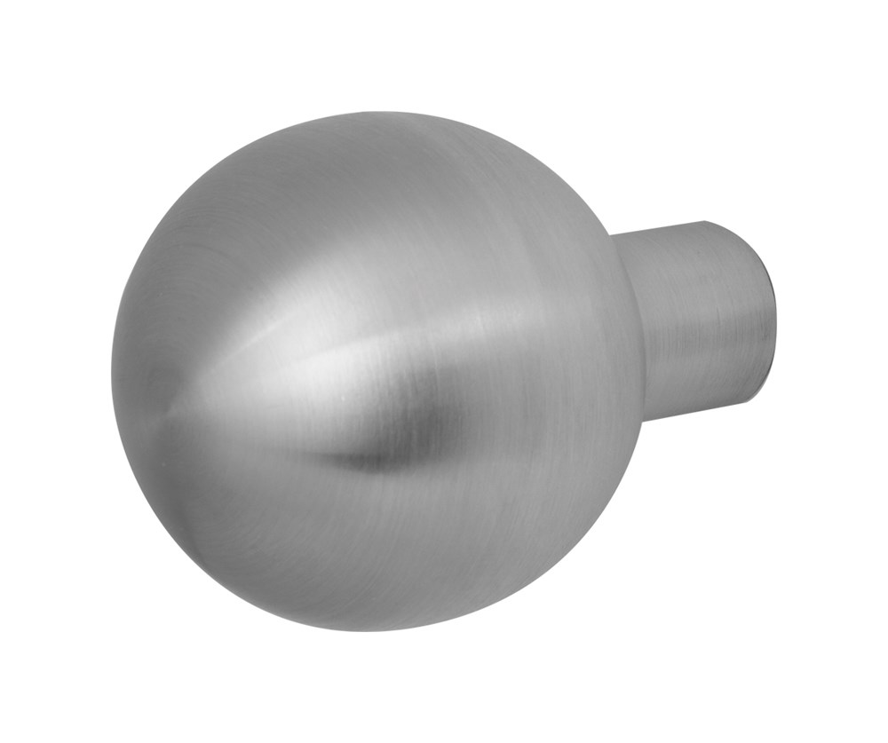 rvs matgeborsteld kogelknop 50 mm draaibaar inclusief krukstift