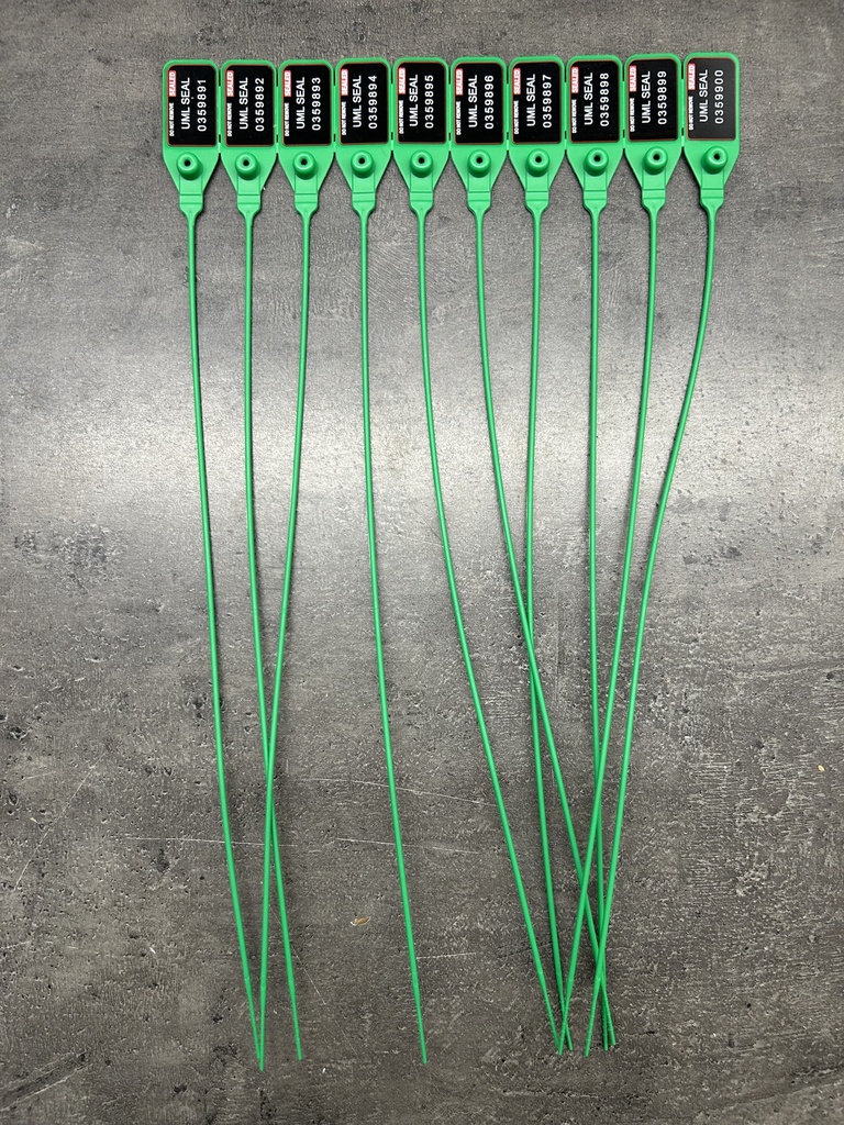 Security seal met nummer l 385mm nut l 300mm diam 2.3 (pp 10)