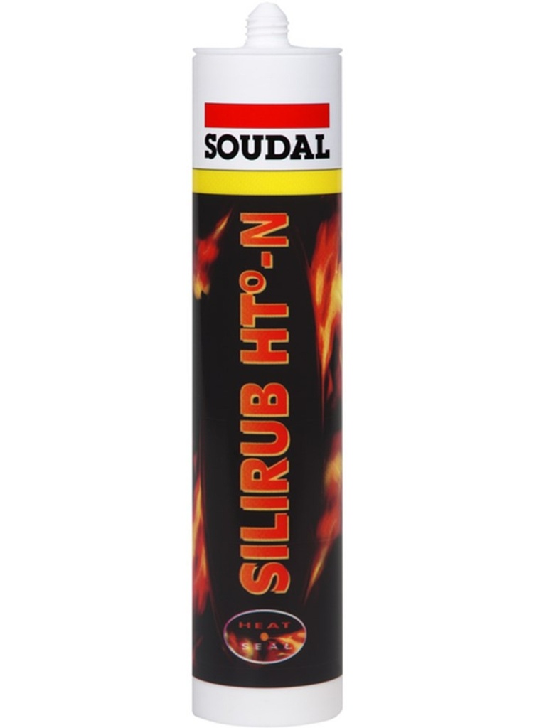 SOUDAL 300ml silirub ht-n black