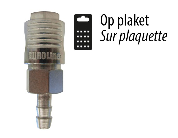 PREVOST perslucht snelkoppeling universeel +slangdrager 8mm