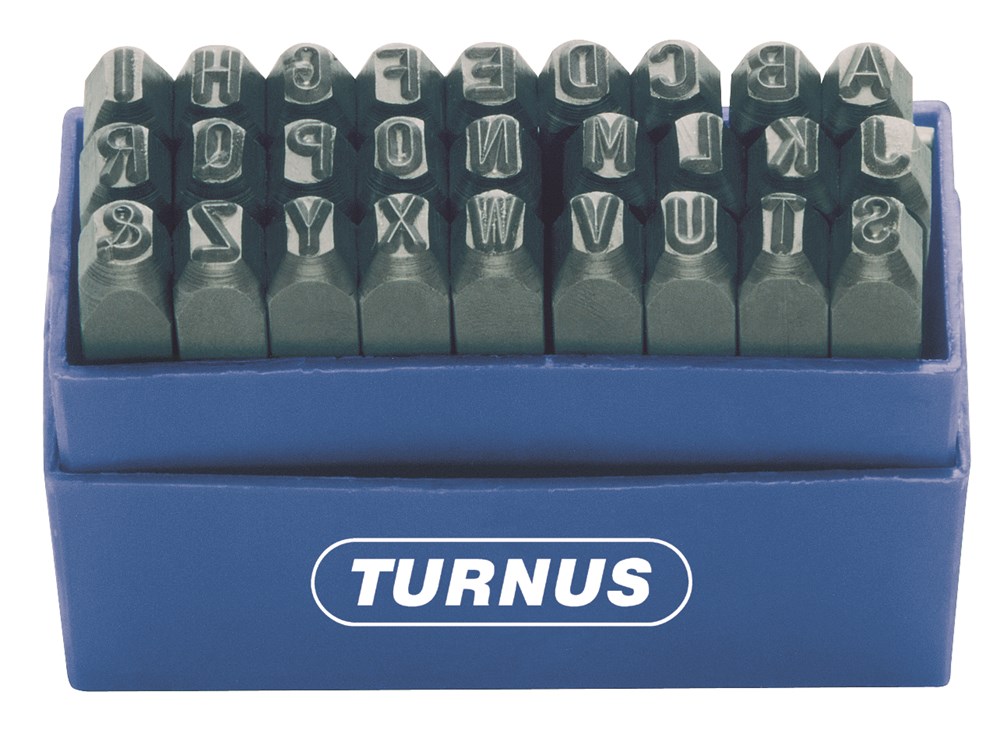 KUKKO Slagletterset 329 27-delig hoofdletters A-Z letterhoogte 10 mm in kunststofbox