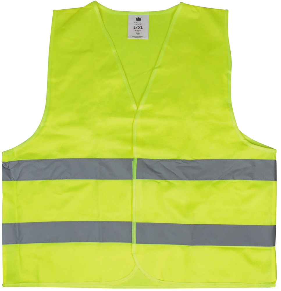 verkeersvest geel 100% pol. en471