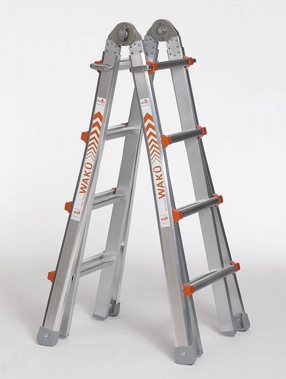 WAKU telescoopladder 4x4 (1,29 - 4,20m)