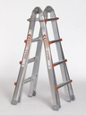 WAKU telescoopladder 4x4 (1,29 - 4,20m)