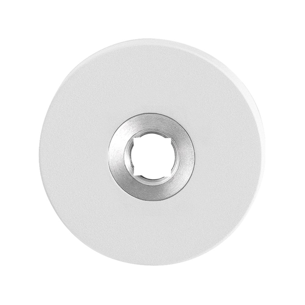 wit ronde click rozet 50x8mm (per paar)