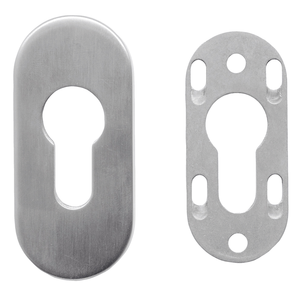 HDD veiligheidscylinder plaatje hdd ovaal inox plus 6mm