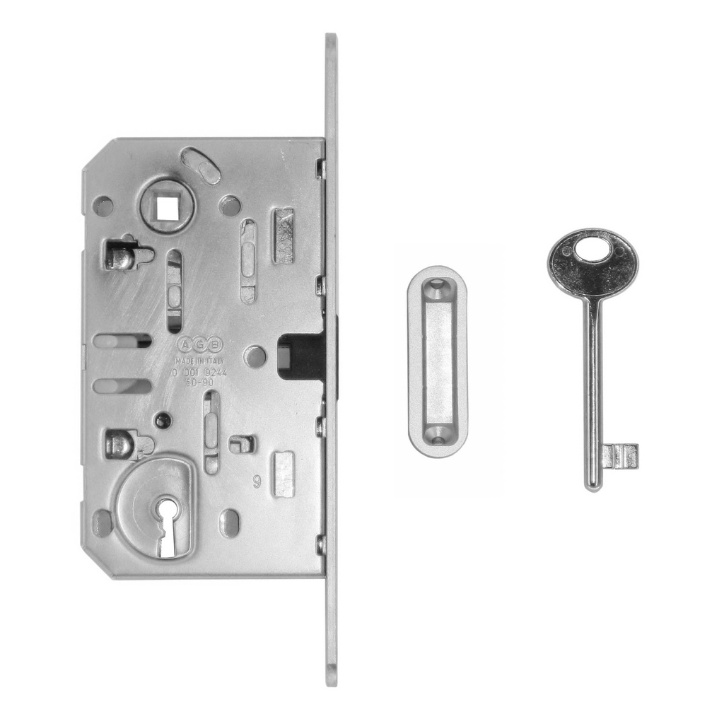 HDD slot magneet agb 18mm voorplaat inox look 90mm