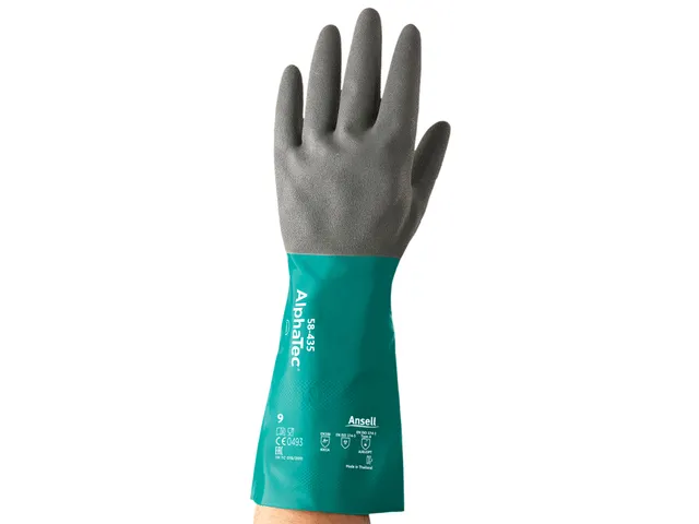 ANSELL CHEMICALIËNHANDSCHOENEN ALPHATEC 58-435 MAAT 10 ZEEGROEN