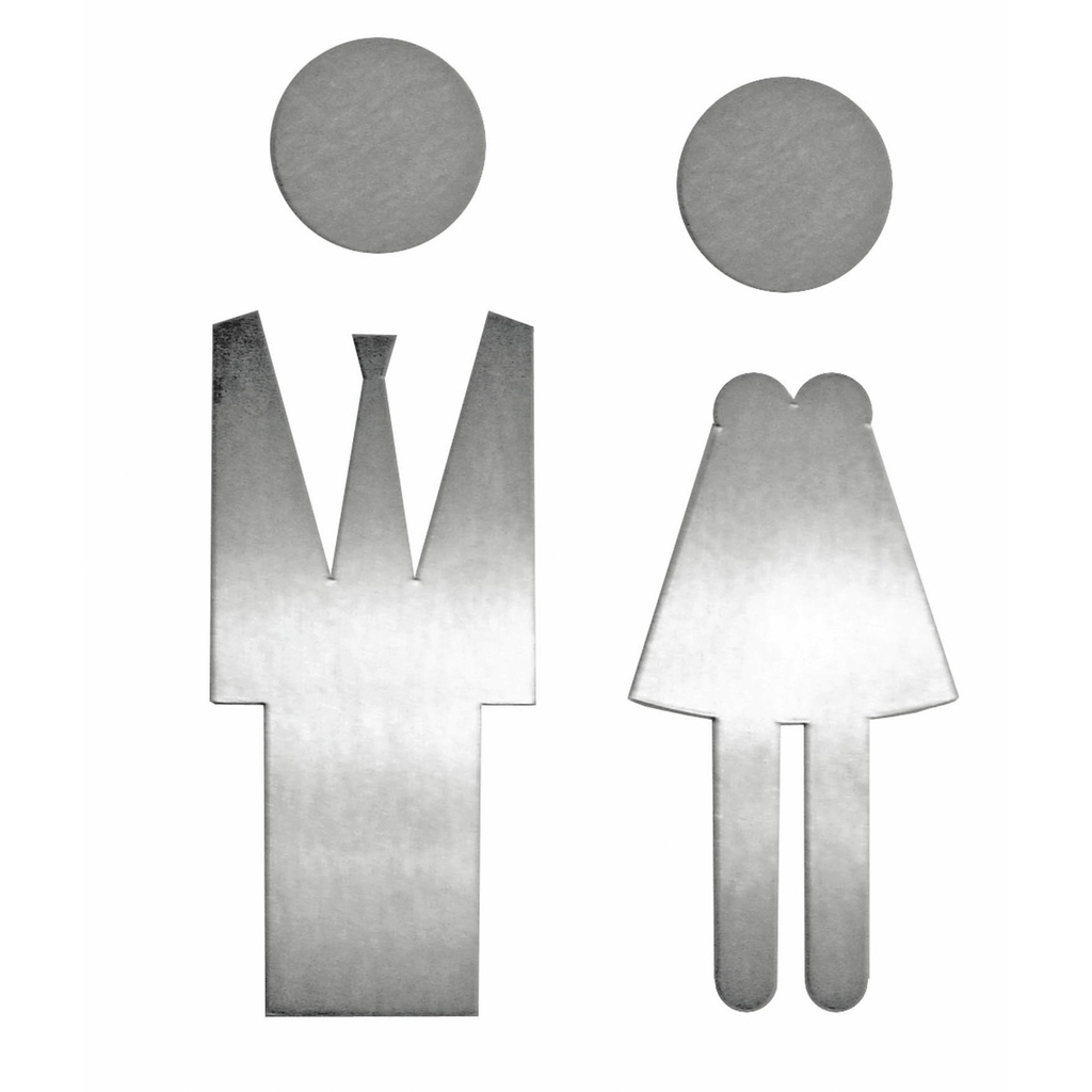 PICTO MAN + VROUW INOX PLUS