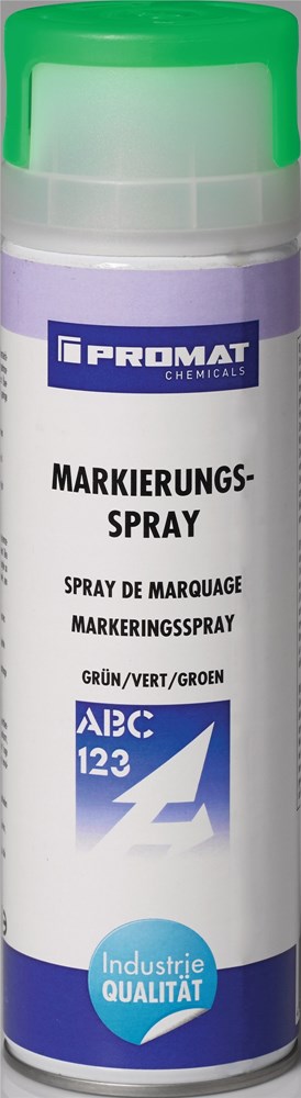 PROMAT MARKERINGSSPRAY INHOUD 500ML GROEN WEERBESTENDIG SPUITBUS