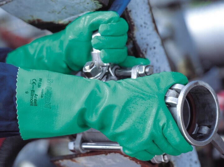 ANSELL Chemicaliënhandschoen AlphaTec® 39-122 maat 10 groen EN 388, EN 374, EN 407 categorie III