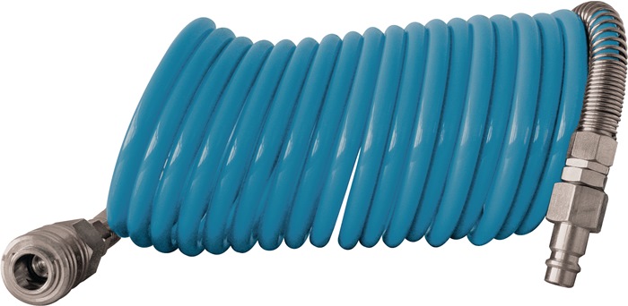 EWO Spiraalslangenset binnen-d. 10 mm buiten-d. 12 mm lengte 5 m koppeling DN 7,2