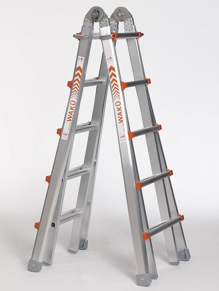 WAKU telescoopladder 4x5 (1,57 - 5,30m)