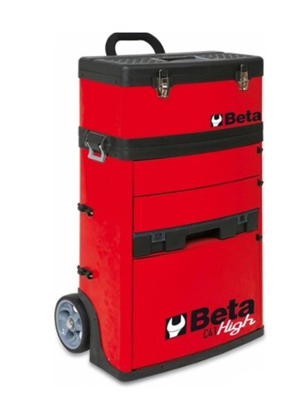 BETA C41H-R tweedelige trolley rood RAL 3000