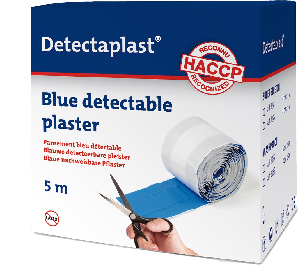 Detectaplast Elastic pleister 6cm x 5m (1st)