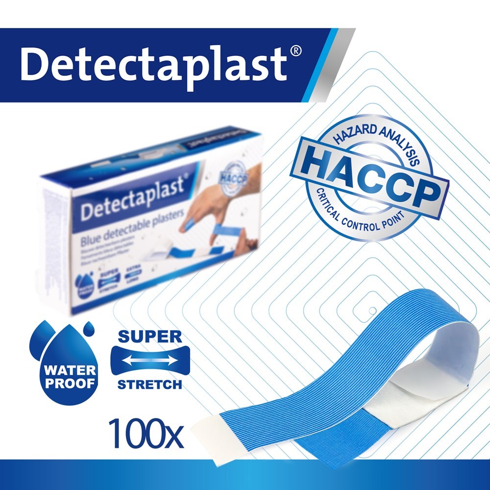 Detectaplast Elastic pleister 180 x 20 mm (100st)