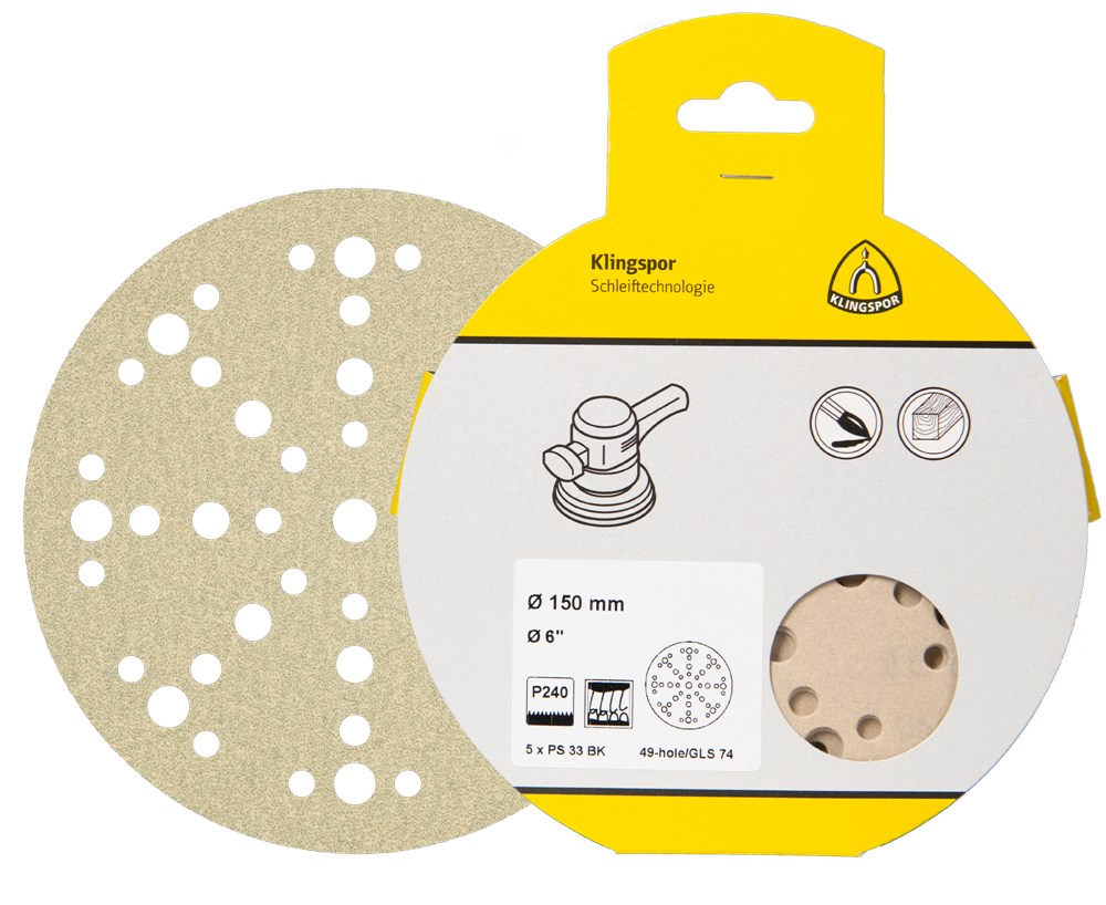 KLINGSPOR KV Schijven met klittenband 125mm GLS5