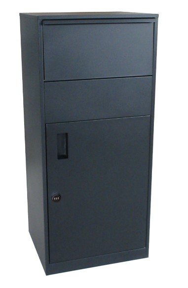 STAANDE PAKKETBRIEVENBUS STUTTGART MAT ZWART (met cijferslot)