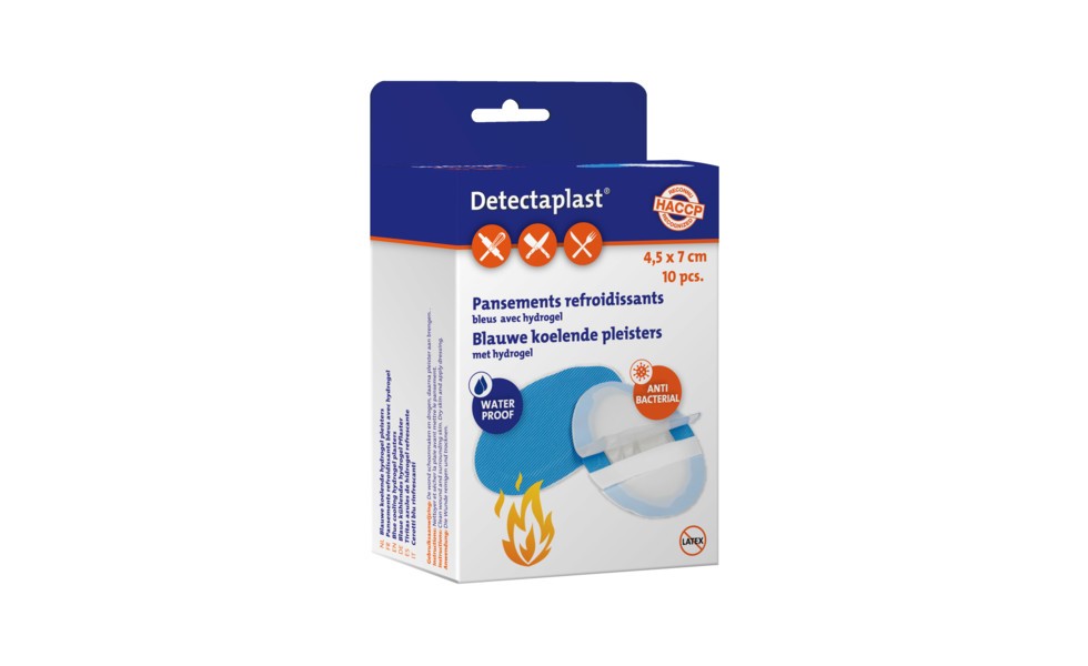Detectaplast Hydrogel koelende pleisters 45x65cm (10st)