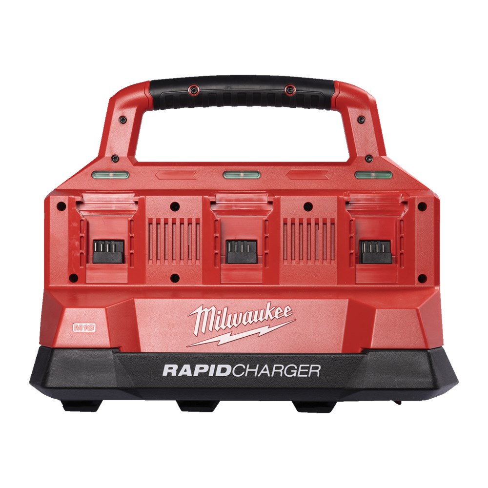 MILWAUKEE M18 PC6 EU PACKOUT™ compatibele lader voor 6 accu's