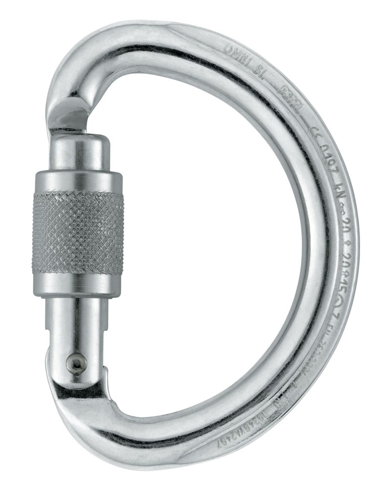 PETZL omni screw-lock carabiner