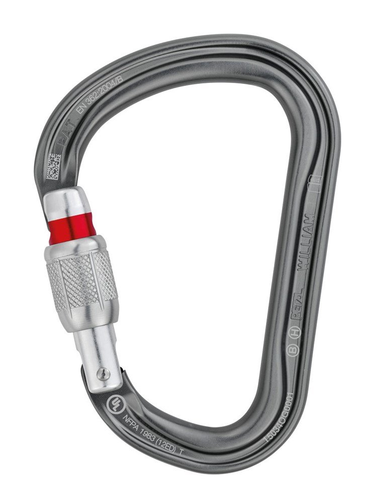 PETZL william screw-lock carabiner