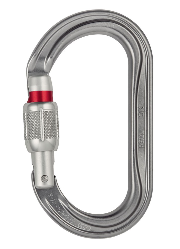 PETZL ok screw-lock carabiner