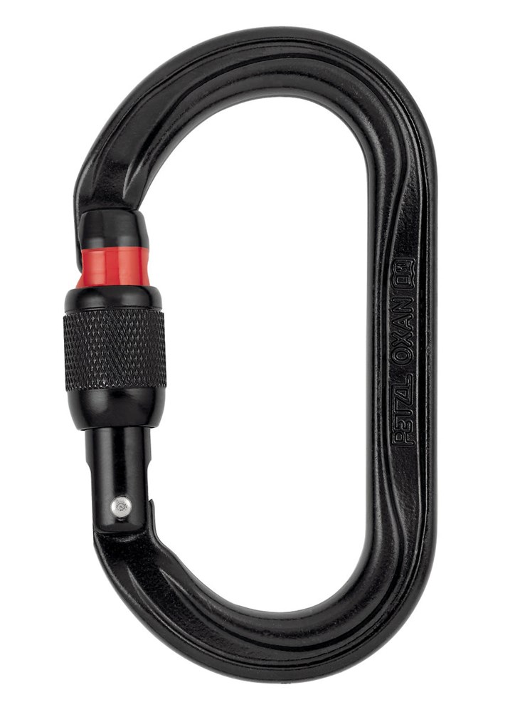 PETZL oxan screw-lock black carabiner