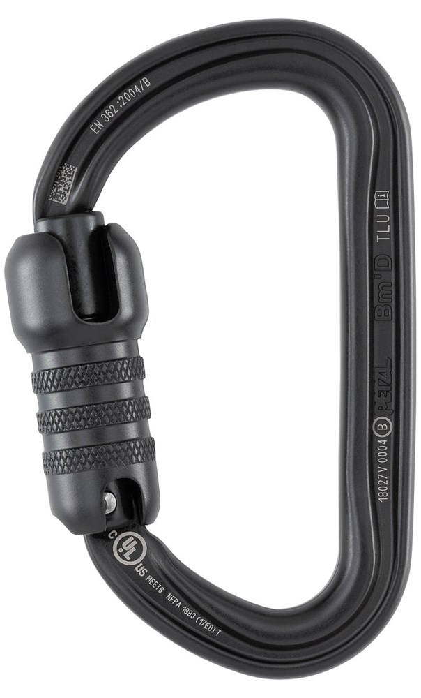 PETZL bm'd triact-lock u carabiner black