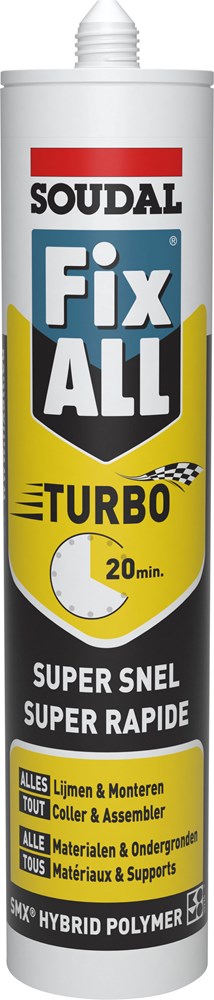SOUDAL 290ml fix all turbo zwart