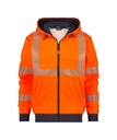 DASSY Evans Hoge zichtbaarheidshoodie  fluo-oranje/marineblauw