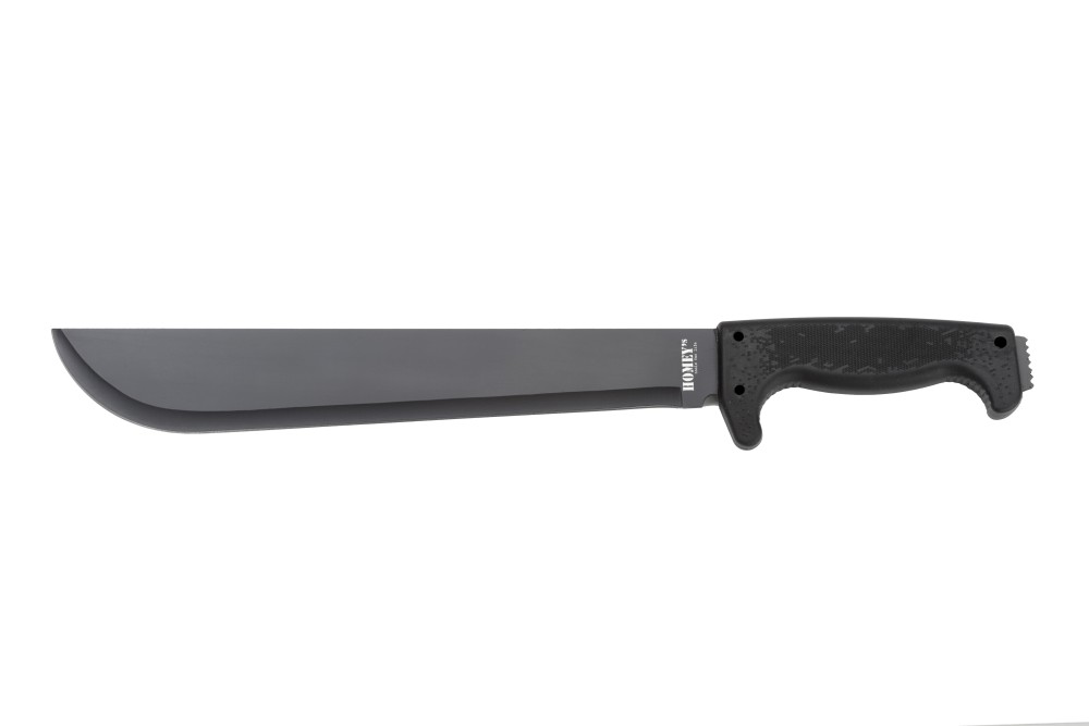 Machete, glad, rubber/zwart staal, etui