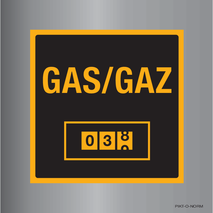 Pict GAS/GAZ TELLER ALU PLAT 150