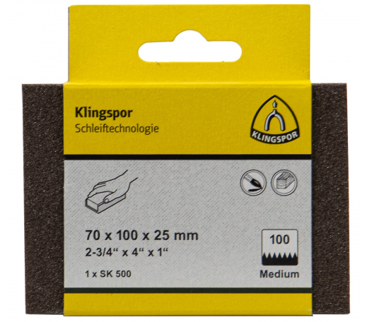 KLINGSPOR Schuurspons SK500 KV 70 x 100 x 25