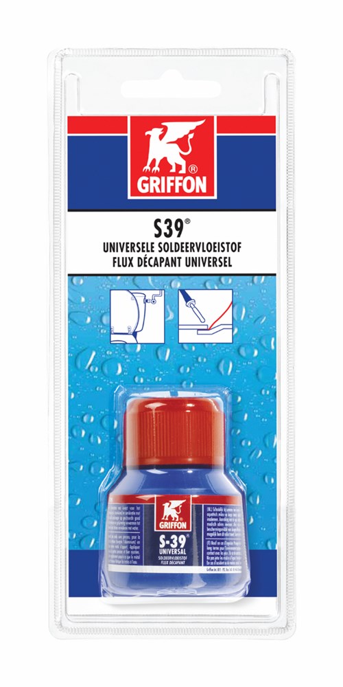 GRIFFON S-39 universeel soldeervloeistof Flacon met kwast 50 ml (Blister)