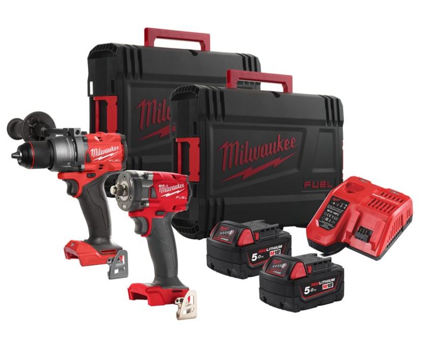 MILWAUKEE FPP2B3-502X Combopack slagboormachine & slagmoersleutel