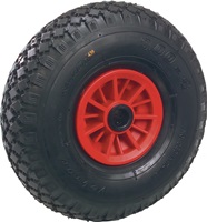 FETRA zolderwagenwiel lekvrij/volle band (PU-geschuimd) 260 x 85 mm 70602 (as: 25mm)