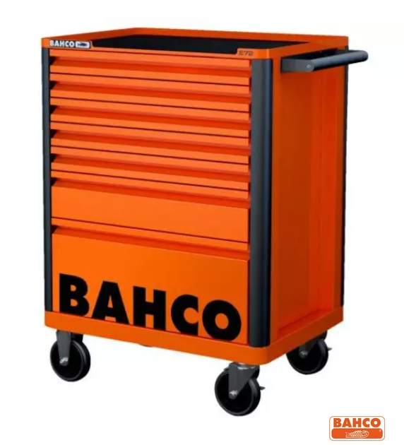 BAHCO 1472K7 gereedschapswagen E72 26" met 7 lades oranje, 693x510x955mm 