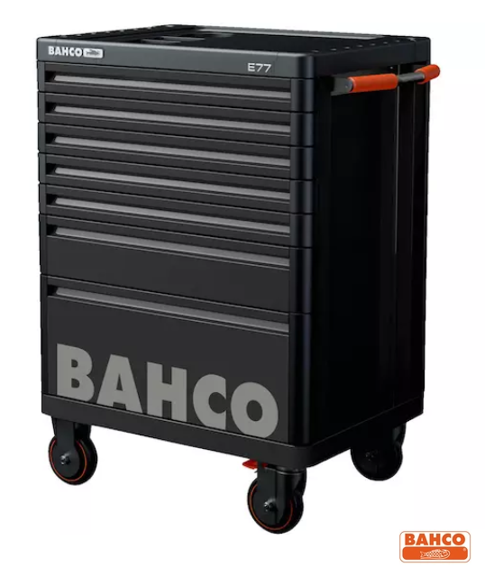 BAHCO 1477K7 Gereedschapswagen Premium E77 26" met 7 lades zwart, 693x510x965mm