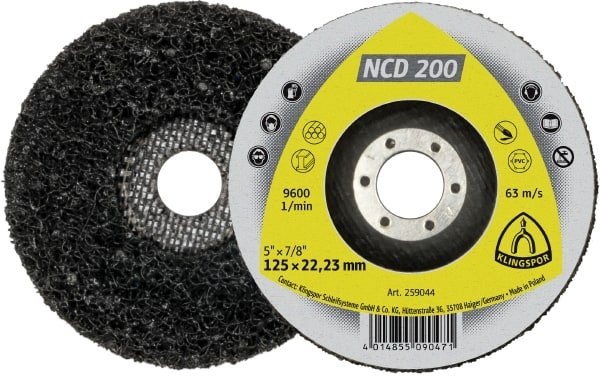 KLINGSPOR Reinigingsschijf NCD 200 - Ø125x22,23 mm
