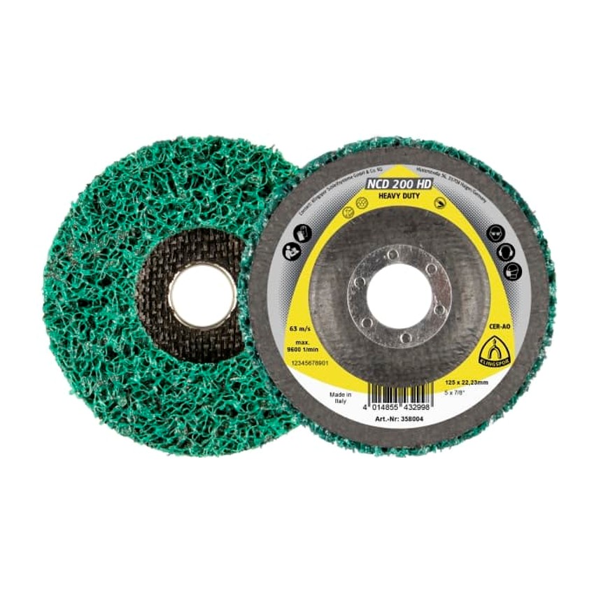 KLINGSPOR Reinigingsschijf NCD 200 HD (extra grof) - Ø125x22,23 mm