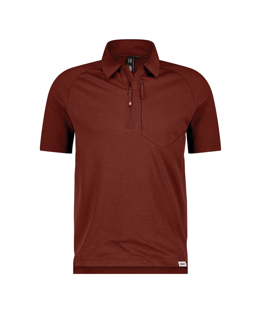 DASSY Madidi polo baksteenrood