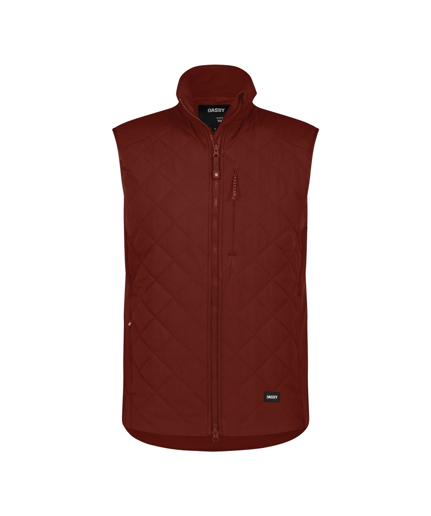 DASSY Yala geïsoleerde bodywarmer baksteenrood
