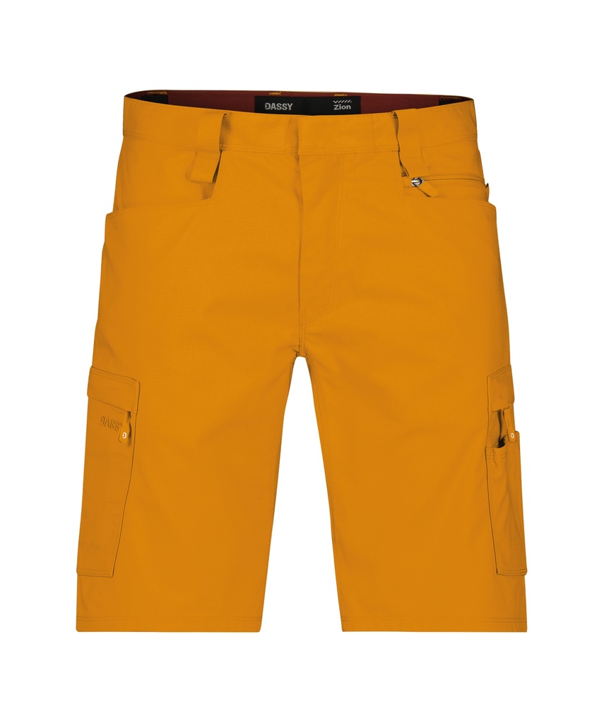 DASSY Zion Werkshort met stretch zonnebloemgeel